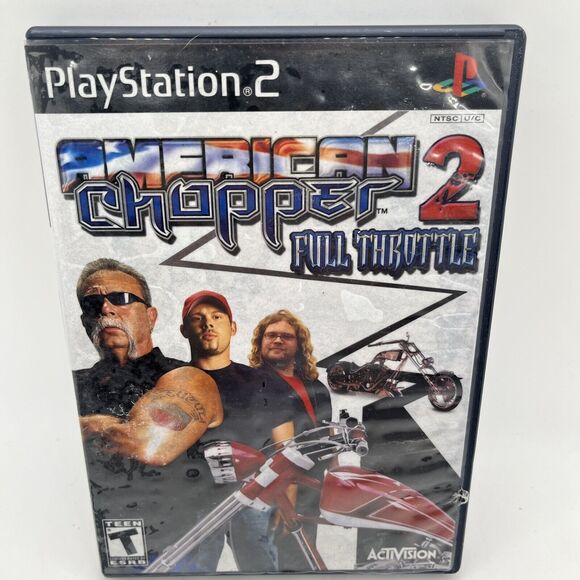 AMERICAN CHOPPER 2 FULL THROTTLE Playstation 2 Complete & Tested USA NTSC D52 - Picture 2 of 8